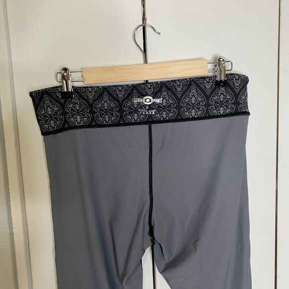 INNER SPIRIT Womens Yoga Active Leggings Size L Gray Charcoal - Picture 7 of 14
